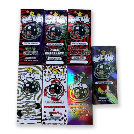 one up Mushroom Chocolate Bars One Up Mushroom Chocolate Bar